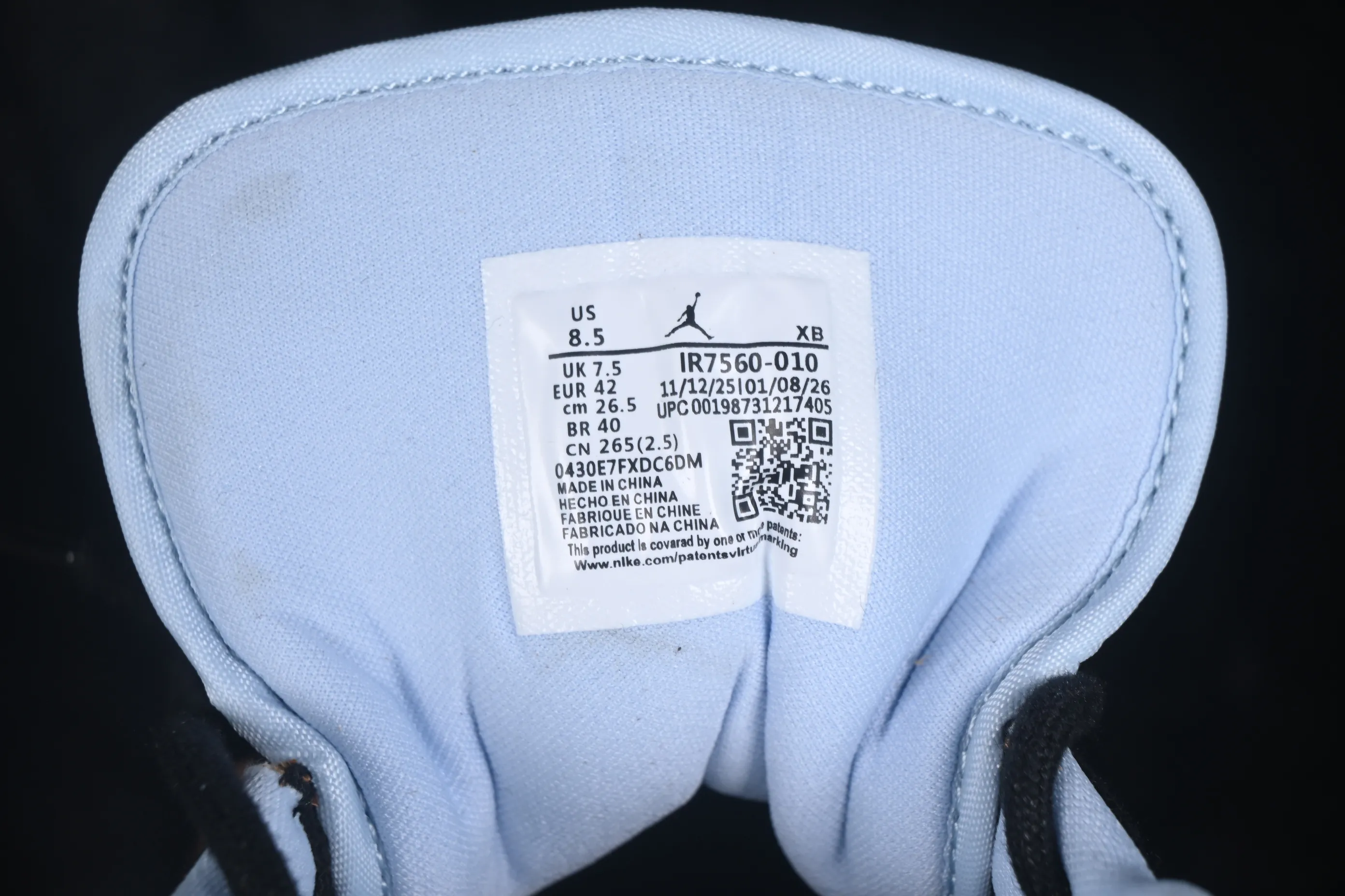 All categories Air Jordan Jordan series basketball shoes Air Jordan 1 Low Air Jordan 1 Low AJ1 Joe 1 low-top retro culture basketball shoes IR7560-010